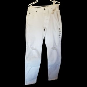 KanCan White Distressed Women Jeans